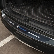 Car Carbon Fiber Trunk Protection Sticker Auto Rear Bumper Protector for Peugeot 206 207 208 306 307 308 407 408 508 2008 3008 4008 5008