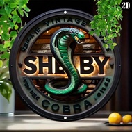 HELLOYOUNG Vintage 7.87x7.87 Inch Aluminum Sign Retro Car Themed Flat Plaque Man Cave Garage Bar Ind