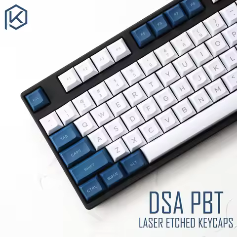 dsa pbt top Printed legends white blue Keycaps Laser Etched gh60 poker2 xd64 87 104 xd75 xd96 xd84 c