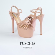 Jojo Bragais Fuschia Nude Glossy 6.5-Inch High Heels | Pageant Heels | Platform Heels