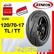 Zeneos ZN62 120/70 R17 Motorcycle Tire Tubeless WET+