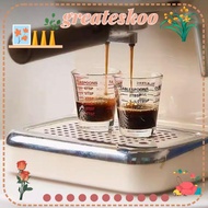 GREATESKOO Espresso Shot Glass, Heat Resistant Universal Shot Glass Measuring Cup, Replacement Espresso Essentials 60ml Coffee Measuring Glass