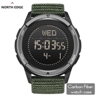 NORTH EDGE ALPS Mens Digital Carbon fiber Watch Shock Milit