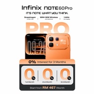 [NEW] Infinix NOTE 60 Pro 5G Smartphone 8/12+256GB | Snapdragon 7s Gen 4 | 144Hz 1.5K AMOLED Display