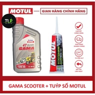 COMBO GAMA SCOOTER 4T 20W40 SCOOTER OIL + MOTUL SCOOTER GEAR 80W90 120ML