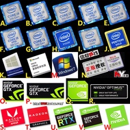 Core 9th Generation 9th Generation core i5 i7 I9 win10 Laptop Computer CPU Label Sticker