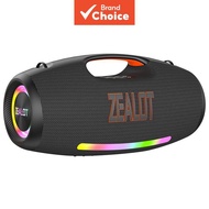 ZEALOT S89 Outdoor Bluetooth Speaker Deep Bass IPX6 Waterproof RGB Light Sound Box
