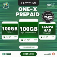 ONEXOX Prepaid 100GB 1X22 Prepaid Simkad With Unlimited  Calls to All Networks