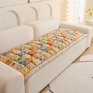 New Bohemian Pure Cotton Couch Cushion Universal for All Seasons Sofa Mat Home Mat Decor Non-slip Re