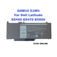 New G5M10 51Wh Battery for Dell Latitude 3160 E5470 E5450 E5550 E5570 R0TMP 8V5GX