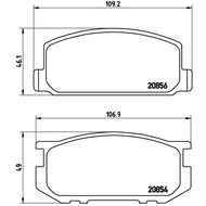 Front Brake Pads TOYOTA COROLLA KE70 1979- AE85 AE86 1983- CARINA TA40 TA60 1978-