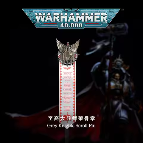 Starforged Warhammer 40K Enamel Pin, Grey Knights Supreme Grand Master Honor Badge Collectible Brooc