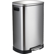 Trash Can Stainless Steel Commercial 50l Large Pedal with Lid Foot Step with Lid Hotel Dining Office