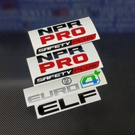 sticker lori isuzu NPR PRO safety Plus euro4 lorry sticker accessories