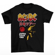 Band Rock T-Shirt Tomoinc ACDC - Japan Tour Cotton Unisex 0967 81Af