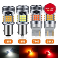 1pc 3030 36SMD Turn Signal Lights 1156 BA15S BAU15S 1157 7440 7443 LED Car Bulbs with FAN, Brake, Re