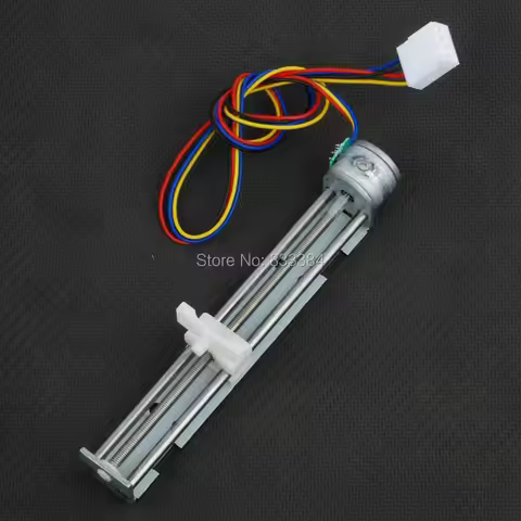 2pcs Dc 4-9v 500mA 2 Phase 4 Wire Drive Stepper Motor Screw with Nut Slider Step Angle 18 degree