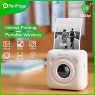 PERIPAGE C6 57mm THERMAL PRINTER Mini Bluetooth Sticker LabelOriginal