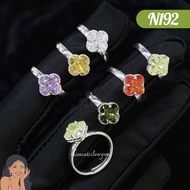 N192 VCA 4-leaf clover Alhambra ring Real silver Thien Cat s950
