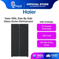 Haier 628L Twin Inverter Side By Side Refrigerator Glass Door DEO Fresh [HRF-619SI(B)]