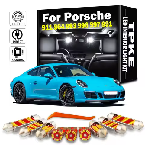 Interior LED Light Kit For Porsche 911 964 993 996 997 991 Targa Speedster Carrera Turbo 4 S 4S GTS 