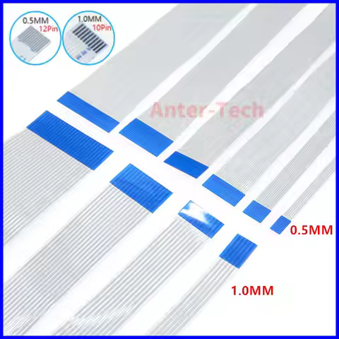 10PCS Flat Flexible Cable FFC FPC AWM 20624 80C 60V VW-1 FFC-0.5MM 1.0MM 4/5/6/8/10/12/14/16/18/20/2