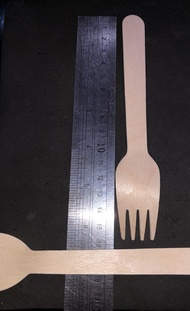 SENDOK KAYU / SPORK KAYU / GARPU KAYU