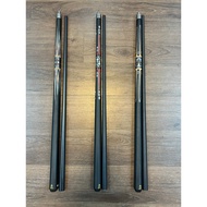 Carbon coated billiard cue - Premium Rhombus cue - Hole billiard cue, free gloves and cue