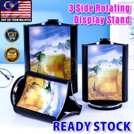 PlatMart - [READY STOCK] 3 Side 360° Degree Rotation Display Stand, Menu Stand, Flyer Stand