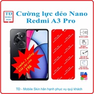 Toughened flexible phone screen protector for Xiaomi Redmi A3 Pro