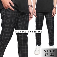 Celana Tartan Panjang Pria Outfit Pants / Celana Panjang Tartan Distro / Celana Tartan Kekinian 2021 / Celana Kotak Kotak Panjang