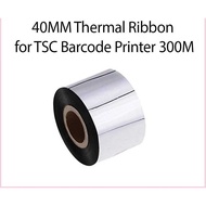 40MM X 300M WAX RIBBON FOR BARCODE PRINTER Thermal Transfer Ribbon / Barcode Ribbon
