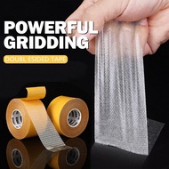 5M Strong Fixation Double Sided Adhesive Tape Translucent Mesh Waterproof Traceless Grid Carpet Tape