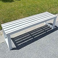 Garden Bench Park Outdoor Bench Weatherproof Metal Outdoor Bench for Park Lawn Patio Yard School Cap