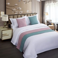 Homestay Bed Runner Bed Tail Towel Hotel Bedding Bed Flag Bed Cover Simple Bed Set Towel Bedside