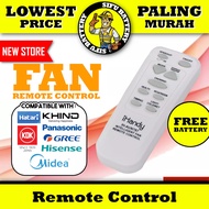 Universal Fan Remote Control For KDK Khind Panasonic Midea Hisense Gree Hatari IHANDY IH-AUN787