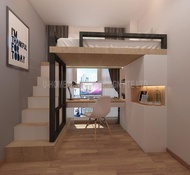 Inspirasi mezzanine kamar tidur modern