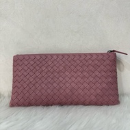 BV 乾燥玫瑰編織手拿包 化妝包