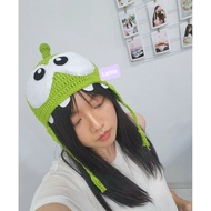 HANDMADE BEANIE HAT/ OM NOM BEANIE/CUTE BEANIE HAT OM NOM CUT THE ROPE/VIRAL/FASHION KOREA AESTHETIC