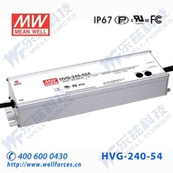MEAN WELL 54V LED Power Supply 240W HVG-240-54AB 4.5A Adjustable+54V Constant Voltage Dimming 5 Year