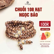 Agarwood bracelet with 108 beads Ngoc Bao Thien Moc Agarwood peace, eliminating 108 afflictions