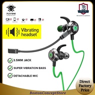 BOSTON Plextone G50 Mark II Gaming Headset with Sound Processor Long Wheat In-Ear Wire Controlled Ga