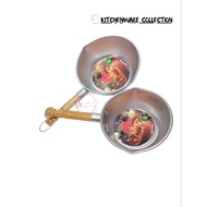 PV470 Maspion Aluminum Milk Pot with Wooden Handle Aluminum Yukihira 16cm & 18cm Indomie Boiling Pot