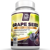 BRI Nutrition Grapeseed Extract - 400mg Maximum Strength 95% Proanthocyanidins Standardized Extract 