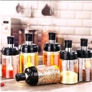 Viral Glass Kitchen Spice Bottle, Includes Spoon