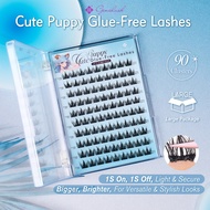 [Free Gift] GENIELASH No Glue Self Adhesive Glue Free Cluster Lashes DIY Individual Lashes Natural M