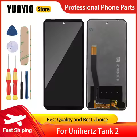 Original Display Touch For Unihertz Tank 2 LCD Screen Digitizer Assembly Replacement + Tools