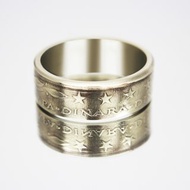 南斯拉夫硬幣戒指 10 第納爾 1976-1981 硬幣戒指男士硬幣戒指禮物