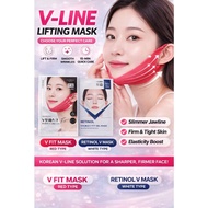 Korean V Line Mask | V Fit Lifting Mask / Retinol Double V Gel Mask | Face Slimming & Firming Care