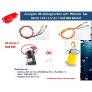 Autogate DC Sliding Motor Carbon with wire for AA-Matic / E8 / OAE 888 - 1 Pair